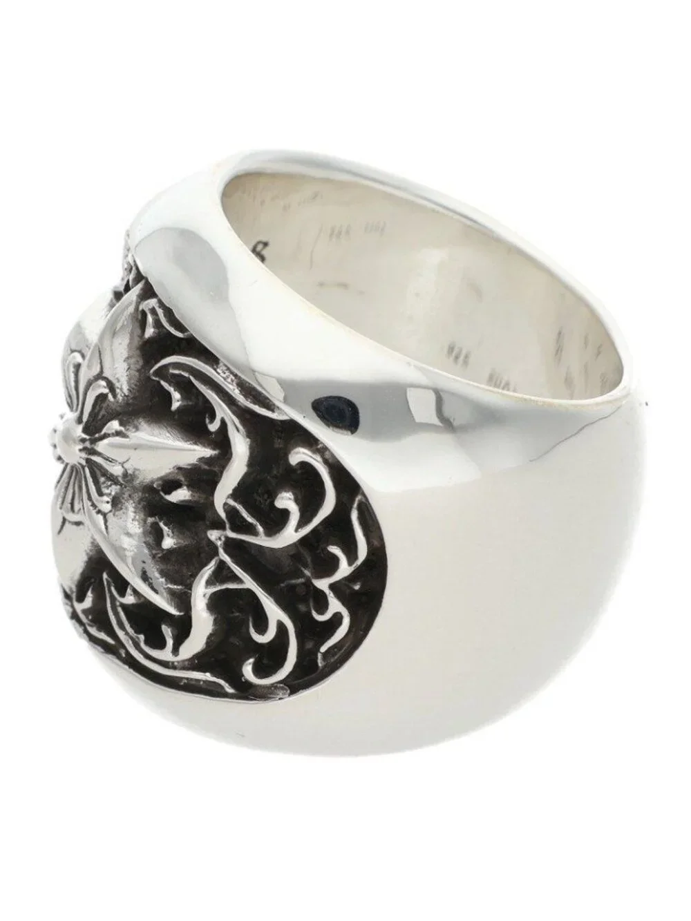 Chrome Hearts Clssc Oval Star Classic Silver Ring